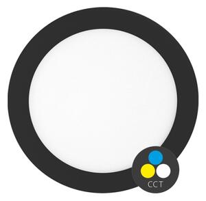Ecolite LED-WSL-CCT/12W/CR- LED Podhľadové svietidlo LADA LED/12W/230V IP44 čierna