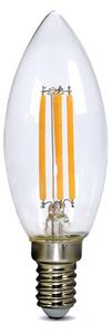 SOLIGHT LED retro žiarovka sviečka číra 4W, E14, 3000K, 360 °, 440lm