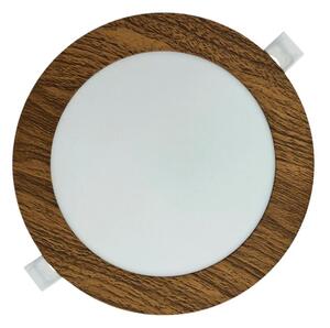 LED Podhľadové svietidlo CIRCLE LED/12W/230V 4200K pr. 16,7 cm hnedá