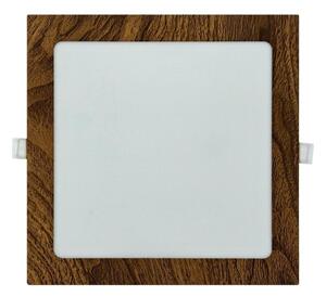 LED Podhľadové svietidlo SQUARE LED/18W/230V 4200K 22x22 cm hnedá