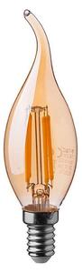 LED Žiarovka FILAMENT AMBER E14/4W/230V 2200K