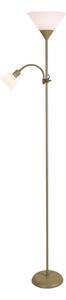Brilagi - Stojacia lampa ARIANA 1xE27/100W/230V + 1xE14/25W zlatá