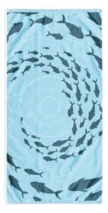 Modrá plážová osuška 90x180 cm Shoal - DecoKing
