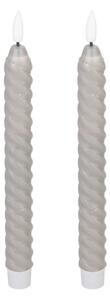 Eglo 422228 - SADA 2x LED Sviečka ANDRAFIABE LED/1xAAA 25 cm šedá