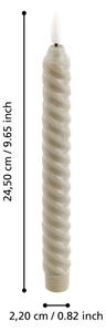 Eglo 422224 - SADA 2x LED Sviečka ANDRAFIABE LED/1xAAA 24,5 cm béžová