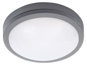 SOLIGHT LED vonkajšie osvetlenie Siena 20W, 1500lm, 4000K, IP54, 23cm, kruhové sivé