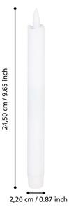 Eglo 422217 - SADA 2x LED sviečka ANTANABE LED/1xAAA 24,5 cm biela