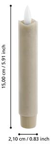 Eglo 422221 - SADA 2x LED Sviečka ANTANABE LED/1xAAA 15 cm béžová