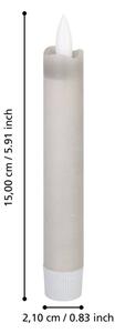Eglo 422223 - SADA 2x LED Sviečka ANTANABE LED/1xAAA 15 cm šedá