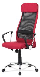 Kancelárska otočná stolička PERRY na kolieskach — chróm, látka, viac farieb Šedá