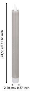 Eglo 422222 - SADA 2x LED Sviečka ANDRAFIABE LED/1xAAA 24,5 cm šedá