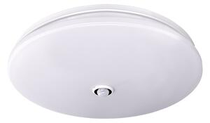 SOLIGHT LED stropné svetlo PLAIN s PIR sensorom, 18W, 1260lm, 3000K, okrúhle, 33cm
