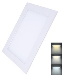 SOLIGHT LED mini panel CCT, podhľadový, 24W, 1800lm, 3000K, 4000K, 6000K, štvorcový