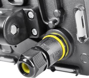 SOLIGHT LED reflektor Quick, 10W, 850lm, 4000K, IP65, čierny