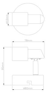 Globo 57385-1 - LED Nástenné bodové svietidlo KINLEY 1xGU10/3W/230V