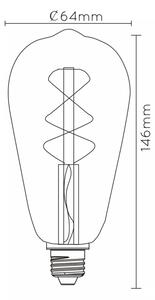 LED Žiarovka so senzorom súmraku FILAMENT E27/4W/230V 2200K - Lucide 49034/04/62
