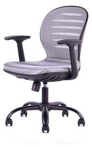 Otočná kancelárska stolička Sego COOL — čierna / šedá