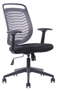 Kancelárska otočná stolička Sego JELL — viac farieb Čierna