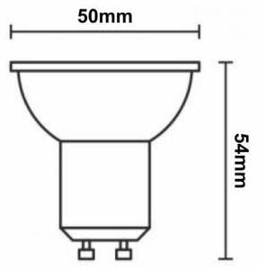 LED RGBW Stmievateľná žiarovka GU10/4,5W/230V 2700-6500K Wi-Fi Tuya