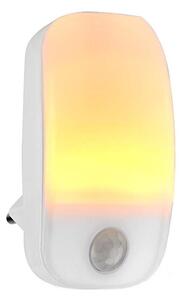 Nedis LNLW10WT - LED Orientačné svietidlo so senzorom do zásuvky LED/0,55W/230V