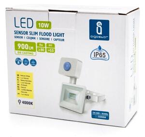 Aigostar - LED Reflektor so senzorom LED/10W/230V 4000K IP65 biela