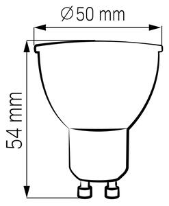 LED Žiarovka GU10/4,5W/230V 4000K čierna