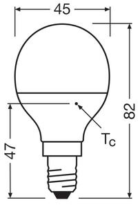 LED Žiarovka P40 E14/4,9W/230V 4000K - Osram