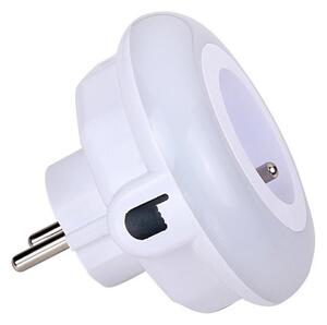 Retlux - LED Orientačné svietidlo so súmrakovým senzorom a zásuvkou LED/0,6W/230V