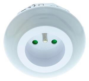 Retlux - LED Orientačné svietidlo so súmrakovým senzorom a zásuvkou LED/0,6W/230V