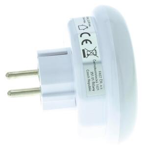 Retlux - LED Orientačné svietidlo so súmrakovým senzorom a zásuvkou LED/0,6W/230V