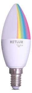 Retlux - LED RGBW Stmievateľná žiarovka C37 E14/4,5W/230V 2700-6500K Wi-Fi Tuya