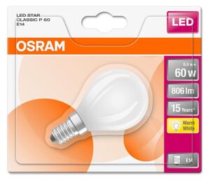 LED Žiarovka STAR E14/6,5W/230V 2700K - Osram