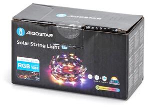 Aigostar - LED Solárna reťaz LED/8 funkcií 12m IP65 multicolor