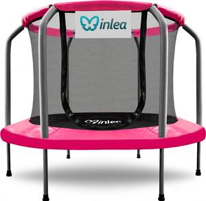 INLEA ULTIMATE Jump Trampolína 150 cm s vnútornou ochrannou sieťou - ružová