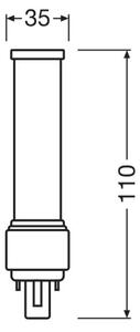 LED Žiarovka G24d-1/5W/230V 3000K - Osram