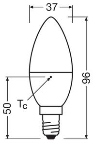 LED Žiarovka VALUE B40 E14/4,9W/230V 6500K - Osram
