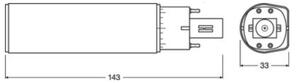 LED Žiarovka G24q-1/6W/230V 3000K - Osram