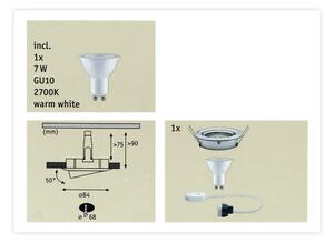 Paulmann 93603 - LED-GU10/7W IP23 Stmievateľné kúpeľňové svietidlo NOVA 230V