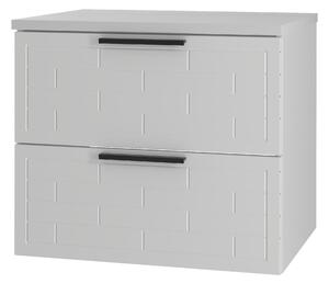 Drevko Skrinka pod umývadlo Bricks 02 - biela