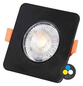 Ecolite LED-YL202/7W/CCT/CR - LED Podhľadové svietidlo KENT LED/3/5/7W/230V čierna
