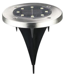 LED Solárne svietidlo SOLLY LED/1,2V 6500K pr. 11,5 cm 300 mAh IP44 chróm