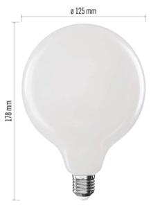 LED Žiarovka FILAMENT G125 E27/18W/230V 4000K