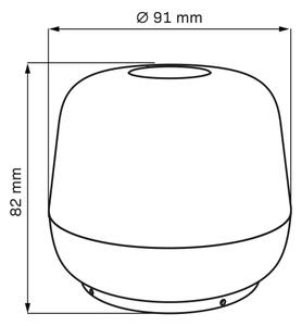 LED Stmievateľná stolná lampa SAMBA LED/1,2W/5V USB 1200 mAh IP44 šedá