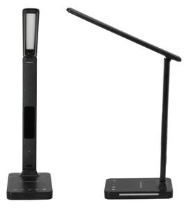 LED Stm. lampa s bezdr. nab. QI, displejom a USB portom LED/7W/230V 3000-6000K