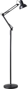 Flexibilná stojacia lampa AURIQ 1xE27/60W/230V 184 cm čierna