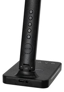 LED Stm. lampa s bezdr. nab. QI, displejom a USB portom LED/7W/230V 3000-6000K
