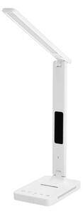 LED Stm. lampa s bezdr. nab. QI, displejom a USB portom LED/7W/230V 3000-6000K
