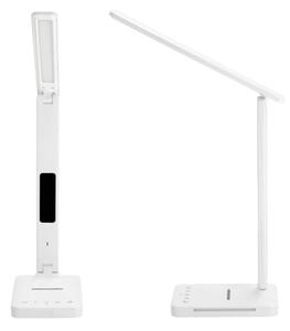 LED Stm. lampa s bezdr. nab. QI, displejom a USB portom LED/7W/230V 3000-6000K