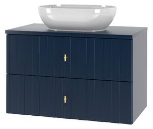 Drevko Kúpeľňová skrinka s umývadlom Elegante 06 - modrá