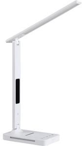 LED Stm. lampa s bezdr. nab. QI, displejom a USB portom LED/7W/230V 3000-6000K